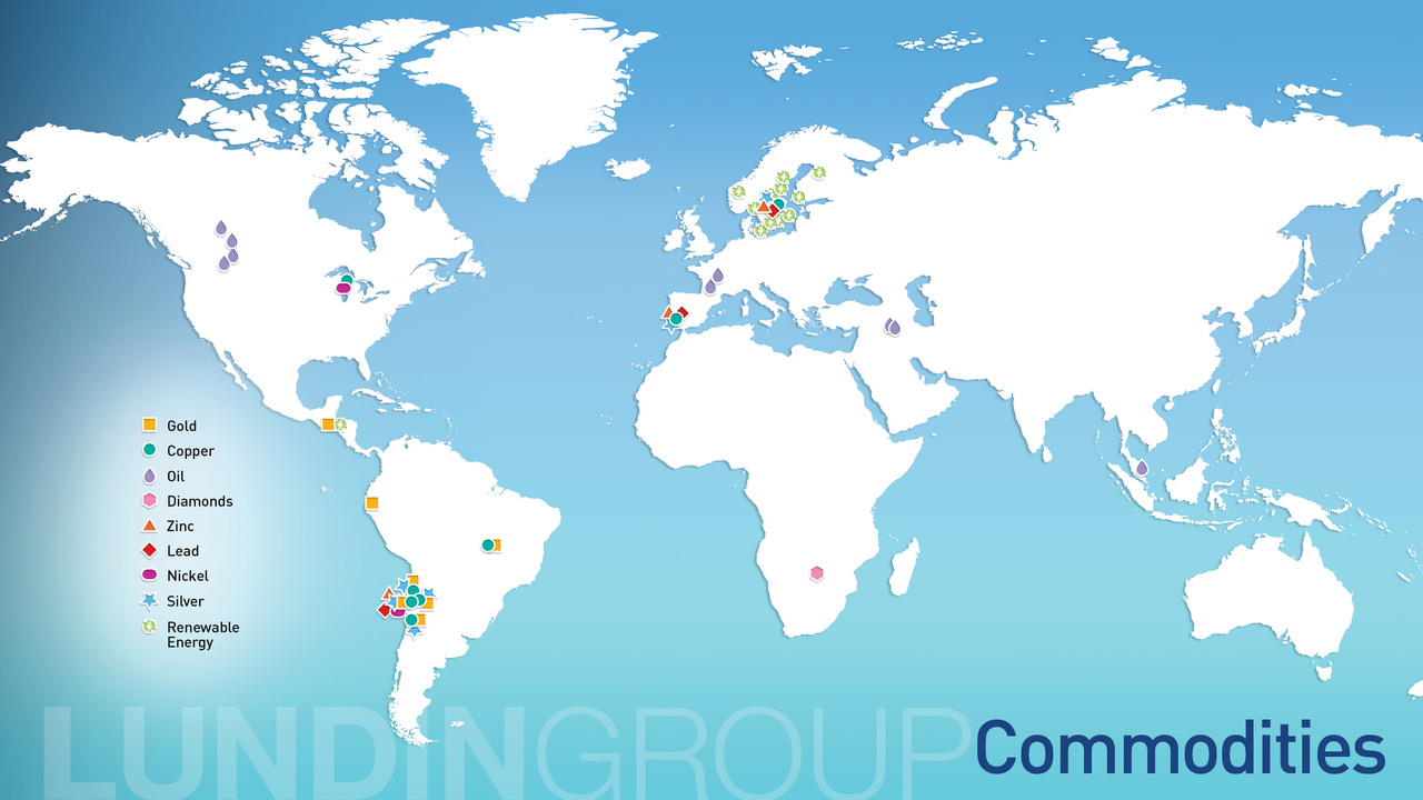 The Lundin Group Commodities Map